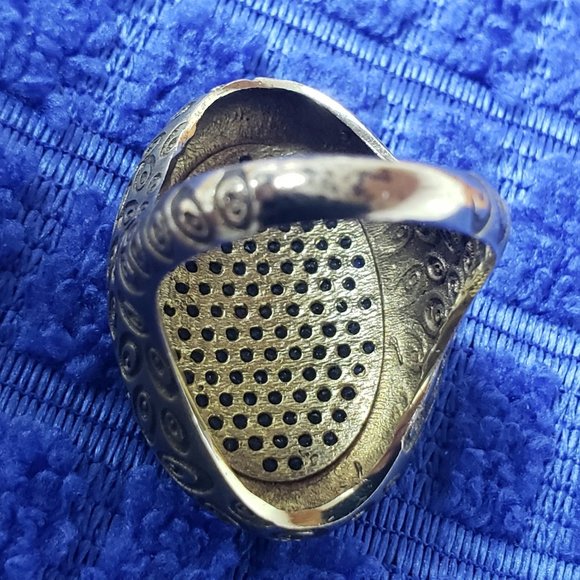 CHOCOLATE CZ DIAMOND RING GOLD SIZE 6 - Picture 5 of 7